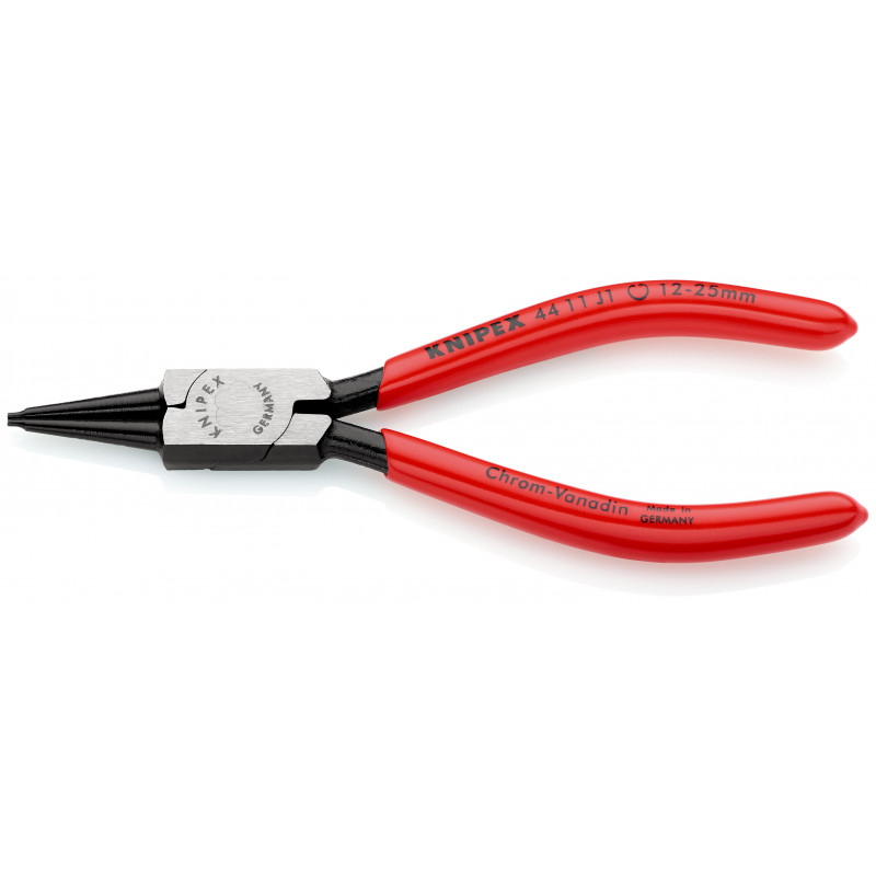 Pince pour circlips intérieurs de 12 à 25mm - 140mm - Gainage PVC - KNIPEX | 44 11 J1