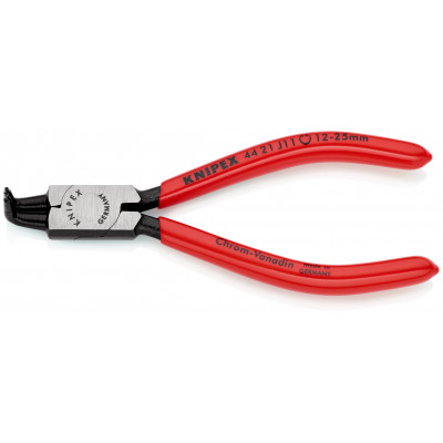 Pince pour circlips intérieurs coudée à 90° de 12 à 25mm - Gainage PVC - KNIPEX | 44 21 J11
