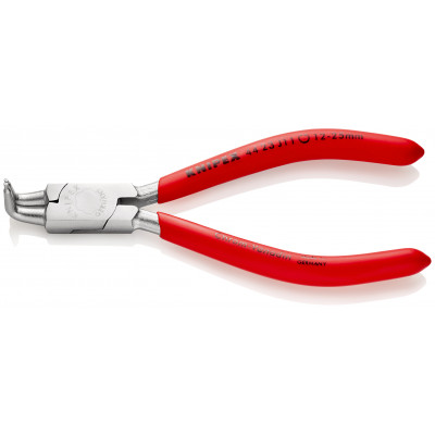 Pince pour circlips intérieurs coudée à 90° de 12 à 25mm - Gainage PVC - Chromée - KNIPEX | 44 23 J11