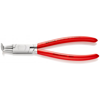 Pince pour circlips intérieurs coudée à 90° de 19 à 60mm - Gainage PVC - Chromée - KNIPEX | 44 23 J21