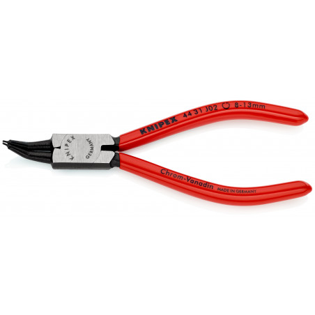 Pince pour circlips intérieurs coudée à 45° de 8 à 13mm - Gainage PVC - KNIPEX | 44 31 J02