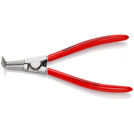 Pince pour circlips extérieurs coudée à 90° de 40-100mm - Gainage PVC - Chromée - KNIPEX | 46 23 A31