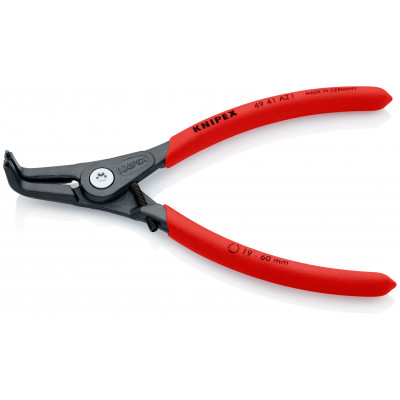 Pince circlips extérieurs réglable coudée à 90° de 19 à 60mm -165mm - Gaine PVC - KNIPEX | 49 41 A21