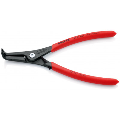 Pince circlips extérieurs réglable coudée à 90° de 40 à 100mm - 210mm -Gaine PVC - KNIPEX | 49 41 A31