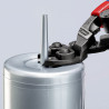 Pince coupante à ras démultipliée matériaux tendres 200mm - Gainage bi-matière - KNIPEX | 72 62 200