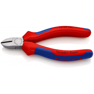 Pince coupante de côté 125mm - Tête étroite - Gainage bi-matière - 62 HRC - KNIPEX | 70 02 125