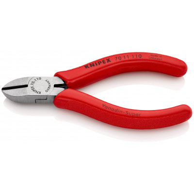 Pince coupante de côté avec ressort 110mm - Gainage PVC - 62 HRC - KNIPEX | 70 11 110