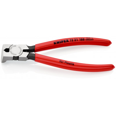 Pince coupante de côté pour plastique avec ressort 160mm à 85° - Gainage PVC - KNIPEX | 72 21 160