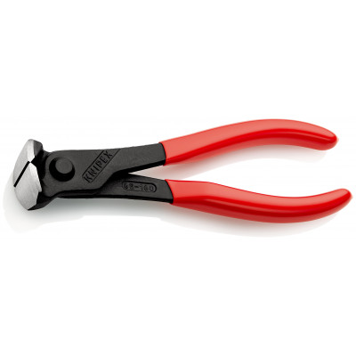 Pince coupante de devant démultipliée à tête large 160mm - Gainage PVC -61 HRC - KNIPEX | 68 01 160