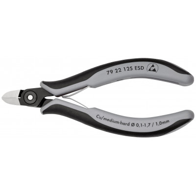 Bernstein 3-0641 Pince Coupante Diagonale Électronique Précise - Biseau 130 Mm Pour Fils Fins