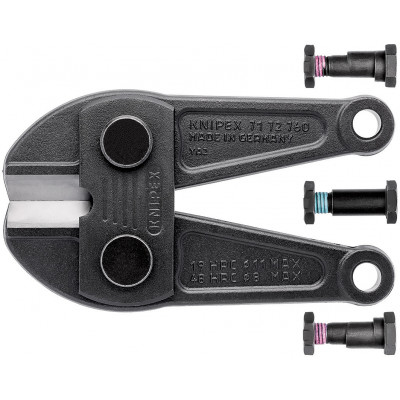 Tête de rechange pour coupe-boulon 71 72 760 - 1 paire de mâchoires - KNIPEX | 71 79 760