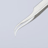 Brucelle de précision 120mm coudée 45° Ultrafine Acier inoxydable antimagnétique - KNIPEX | 92 32 29