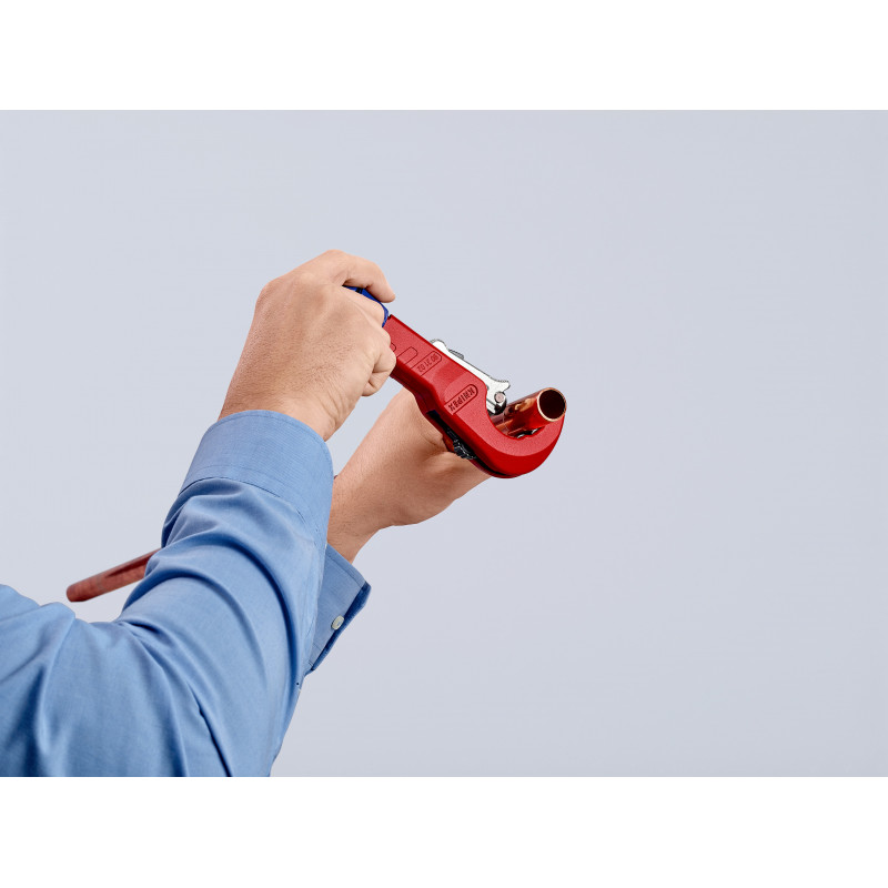 Coupe-tubes TubiX® système QuickLock - Ø 6-35 mm épaisseur max 2 mm - Sur carte - KNIPEX | 90 31 02 BK