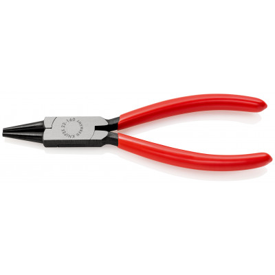 Pince à becs courts et ronds - 160mm - Gainage PVC - Tête polie - KNIPEX | 22 01 160