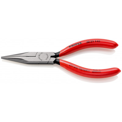 Pince à becs longs demi-ronds 140mm - Gainage PVC - Tête polie - KNIPEX | 30 21 140
