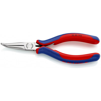 Pince de préhension - Becs demi-ronds lisses 45° - 145mm Bi-matière Polie miroir - KNIPEX | 35 82 145