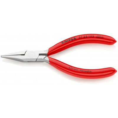 Pince de préhension mécanique de précision Becs plats 125mm Gainage PVC Chromée - KNIPEX | 37 23 125