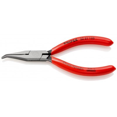 Pince de préhension ou d'ajustage - Becs plats coudés 40° - 135mm - Gainage PVC - KNIPEX | 32 31 135