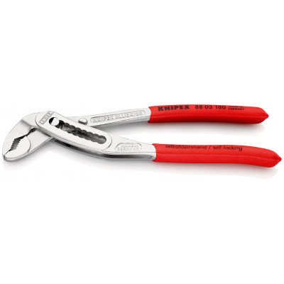 Pince multiprise Alligator® 180mm - Gainage PVC - Chromée - Capacité 36mm - KNIPEX | 88 03 180
