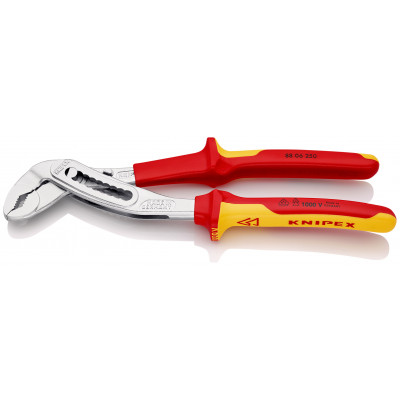 Pince multiprise Alligator® 250mm - Gainage isolé 1000V - Chromée - KNIPEX | 88 06 250