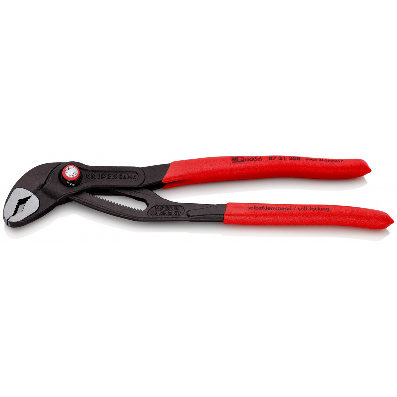 Pince multiprise Cobra® QuickSet 250mm - Gainge PVC - KNIPEX | 87 21 250