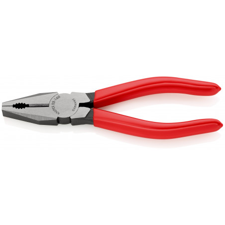 Pince universelle 160mm avec tranchant - Gainage PVC - Tête polie - KNIPEX | 03 01 160