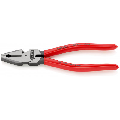 Pince universelle à forte démultiplication 180mm - Gainage PVC - KNIPEX | 02 01 180
