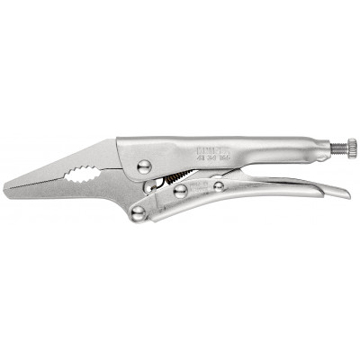 Pince-étau universelle 165mm - Becs longs - Zinguée brillante Section Cap. 24mm - KNIPEX | 41 34 165