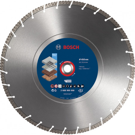 Disque diamand Multi-materiaux EXPERT 450 x25.40x3.3x12mm - BOSCH | 2 608 900 668