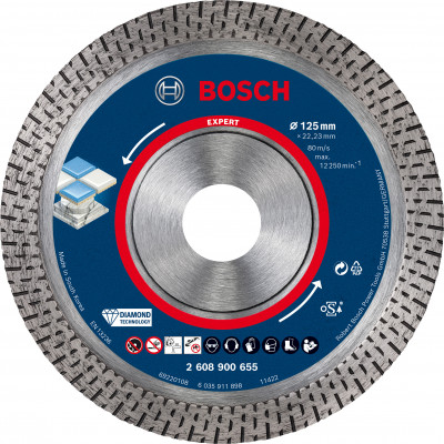 Disque diamant Hard Ceramic EXPERT 125x22,23x1.4x10mm - BOSCH | 2 608 900 655