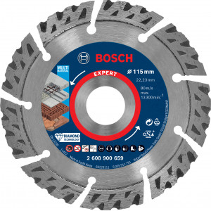 Disque diamant Multi-materiaux EXPERT 115x22.23x2.2x12mm - BOSCH | 2 608 900 659