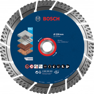 Disque diamant Multi-materiaux EXPERT 230x22.23x2.4x15mm - BOSCH | 2 608 900 663
