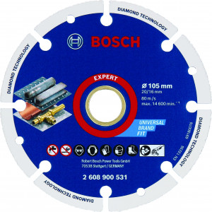 Disque à tronçonner Expert Diamond Metal Wheel 105 x 20/16 mm - BOSCH | 2 608 900 531
