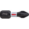 2 embouts de vissage qualité Impact PH2 emmanchement hexagonal 25mm - BOSCH | 2 608 522 403