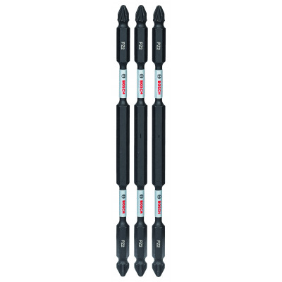 Kit 3 Embouts de vissage qualité Impact double tête PZ2-PZ2 150 mm - BOSCH | 2 608 522 359
