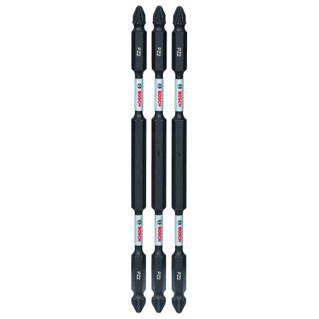 Kit 3 Embouts de vissage qualité Impact double tête PZ2-PZ2 150 mm - BOSCH | 2 608 522 359