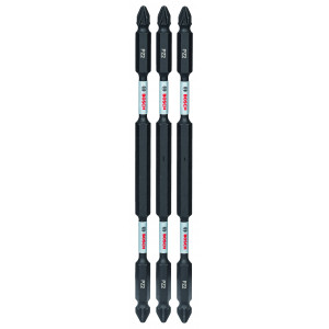Kit 3 Embouts de vissage qualité Impact double tête PZ2-PZ2 150 mm - BOSCH | 2 608 522 359