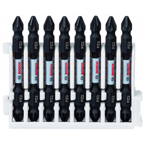 Kit 8 Embouts de vissage qualité Impact double tête 8xPZ2 65mm - BOSCH | 2 608 522 338