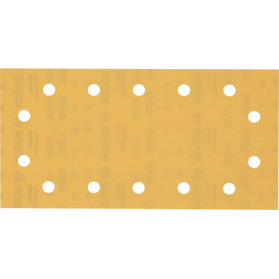 50 feuilles abrasives rectangulaire bois et peinture C470 EXPERT 115x230mm G400 - BOSCH | 2 608 900 950
