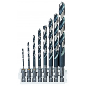 Kit 8 forets Métal qualité Impact 2,0 3,0 4,0 5,0 6,0 7,0 8,0 10,0mm - BOSCH | 2 608 577 139