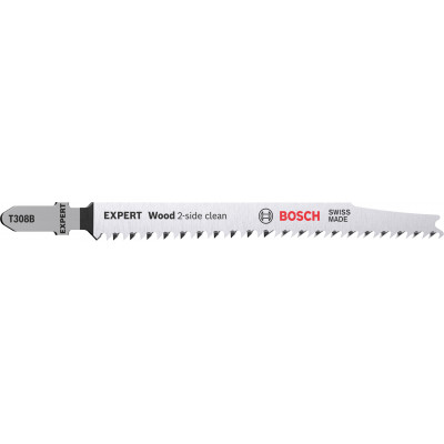 25 Lames scie sauteuse EXPERT HCS Sans éclat Bois 117mm T308B - BOSCH | 2 608 900 552