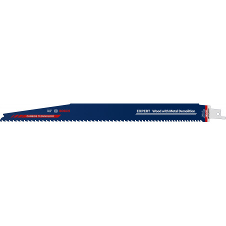 1 Lame scie sabre EXPERT Carbure Démolition Bois & Métal 300mm S1267XHM - BOSCH | 2 608 900 401