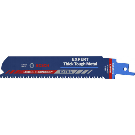 3 Lames scie sabre EXPERT Carbure Endurance Métal 150 mm S955CHC - BOSCH | 2 608 900 366