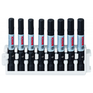 Kit 8 Embouts de vissage qualité Impact 4xH5 4xH6 50 mm - BOSCH | 2 608 522 332