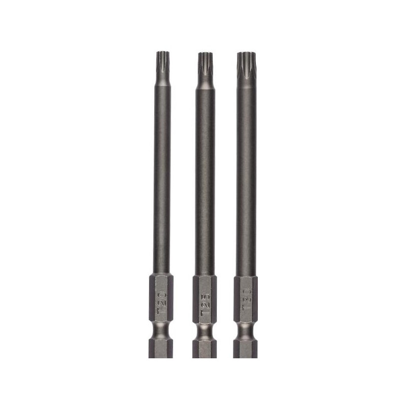 Set de 3 embouts de vissage longs pour Torx intérieur BOSCH | 2609255972