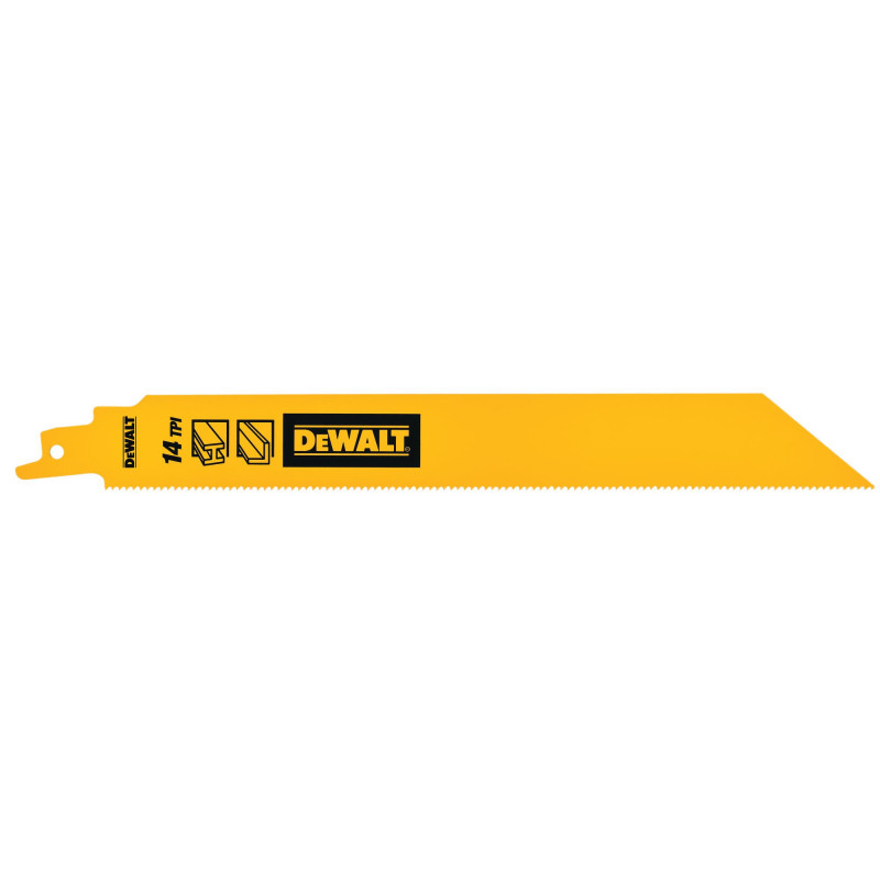Lame de Scie Sabre Bim Pour La Coupe Du Métal 228mm/14TPI - Dewalt | DT90387