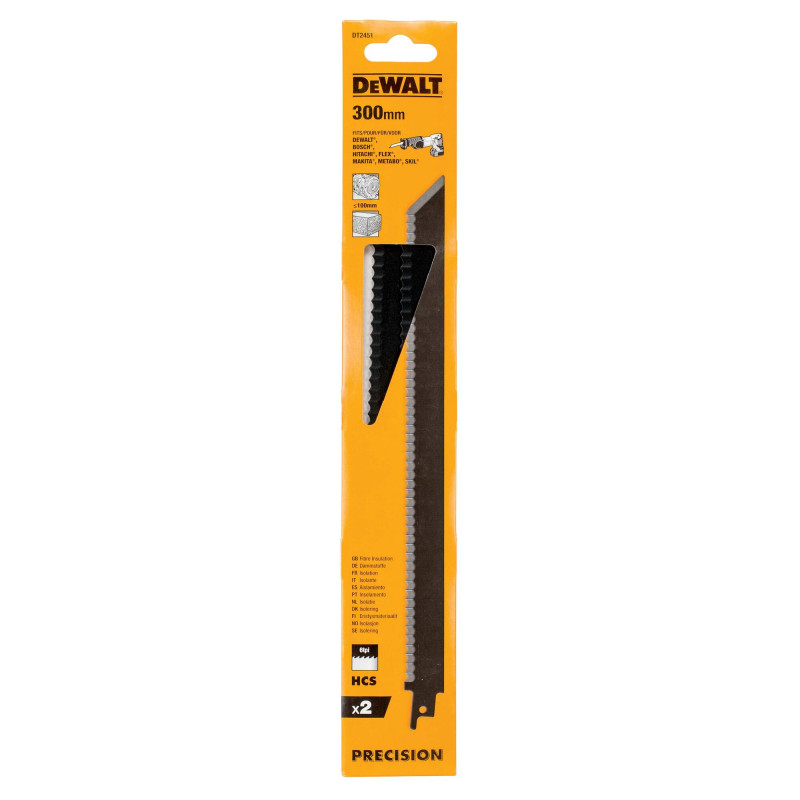Lame Isolation 300mm / 6TPI - Dewalt | DT2451