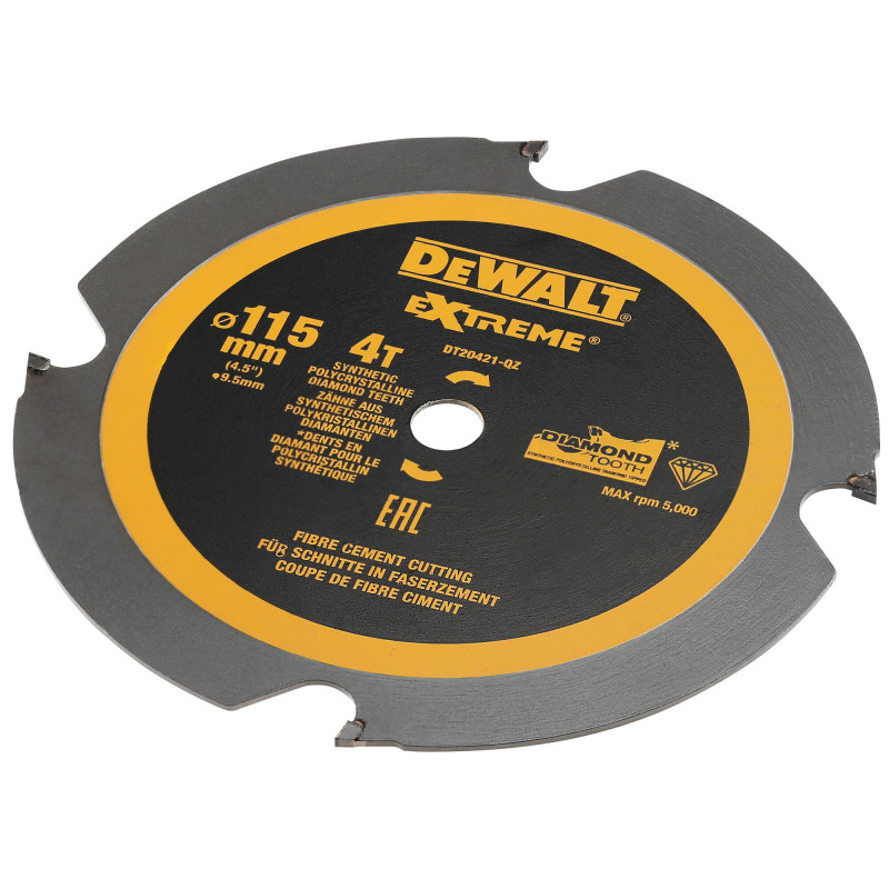 Lame pour Scie Circulaire Portative Denture Diamant 15X9.5mm 4 Dents - Dewalt | DT20421