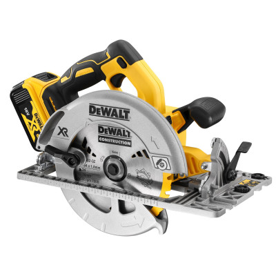 Scie Circulaire XR 18V 5Ah Li-Ion Brushless 184 mm Compatible Rail de Guidage - Dewalt | DCS572P2