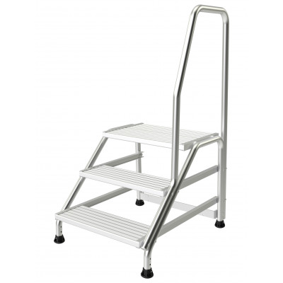 Marchepieds aluminium + kit 1 rampe 4 marches Tubesca-Comabi | 02379854